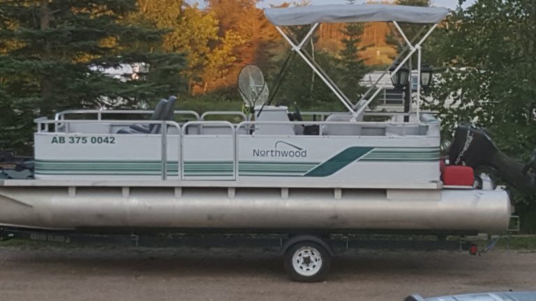 Anglers Bait Tackle Pontoon Boat 768x432