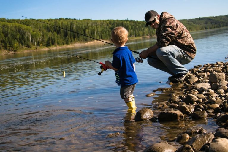 Fishing on the Athabasca River