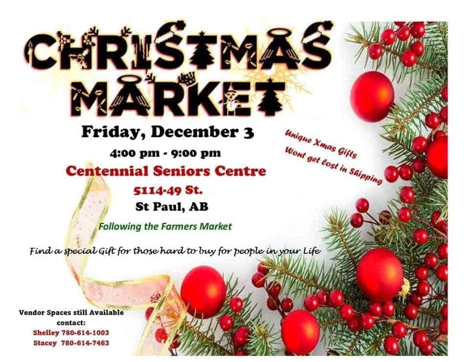 St. Paul Christmas Market Go East of Edmonton
