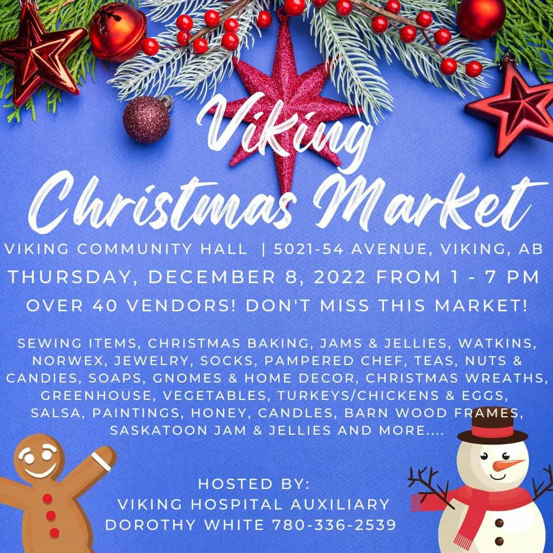 Viking Christmas Market Go East of Edmonton