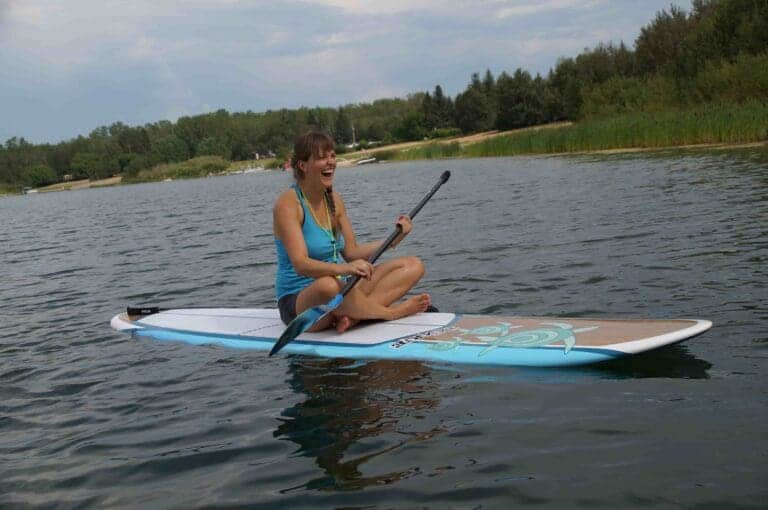 Paddle boarding on Minnie Lake 768x510
