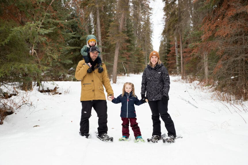 Snowshoeing at Sir Winston Churchill Provincial Park